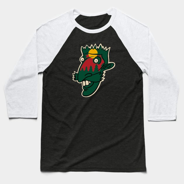 Minnesota Wild Thornberrys Baseball T-Shirt by Moonguts